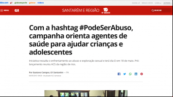 Com a hashtag #PodeSerAbuso, campanha orienta agentes de saúde para ajudar crianças e adolescentes