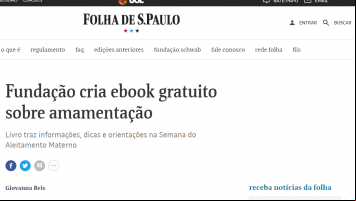 Fundação cria ebook gratuito sobre amamentação