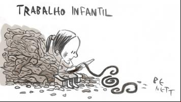 Fundação Abrinq mobiliza cartunistas para campanha de combate ao trabalho infantil